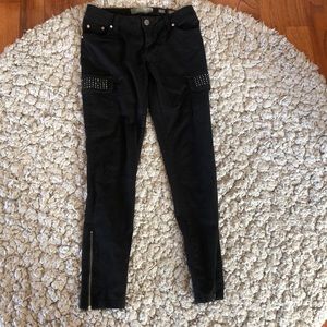 Miss me cargo skinny jeans black size 28